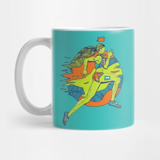 Tetradic No 1 Track and Field Runner Mug